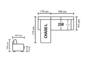 Designer Ecksofa Modell Mendis Deluxe Leder Eckcouch Salottini Sonderpreis