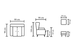 Chesterfield Ohrensessel Emerson Deluxe Ledersessel Relaxsessel Salottini
