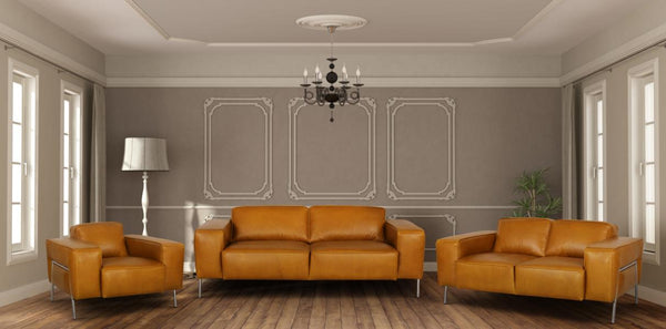 Vintage Julia Deluxe Sofagarnitur (3/2/1 oder 3/1/1) Ledergarnitur Salottini