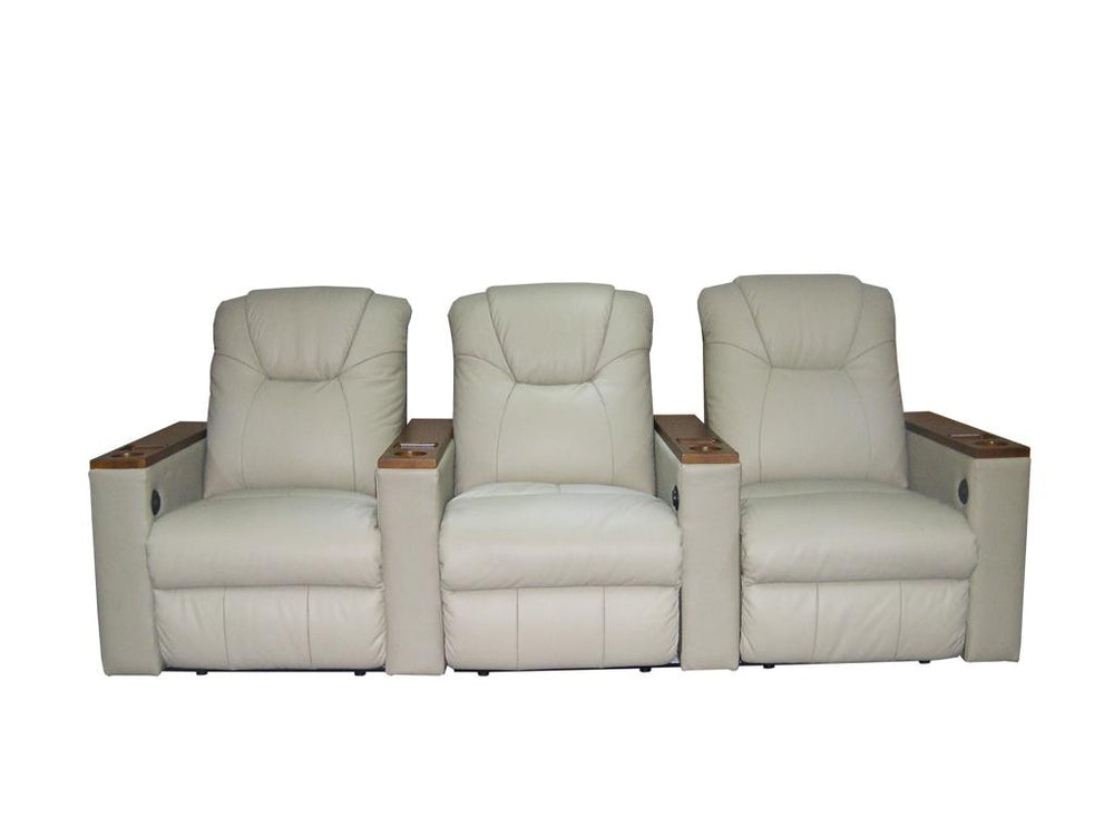 Elektrisches Recliner Kinosofa Portland II Leder Sofa mit Motoren Sonderpreis