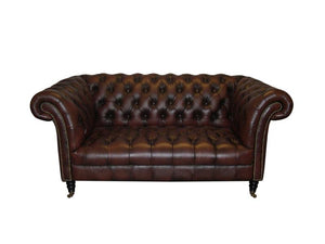Chesterfield Knightbridge Deluxe Sofagarnitur (3/2/1 oder 3/1/1) Ledergarnitur Salottini (Rollen)