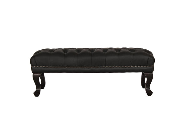 Chesterfield XL Lederhocker Aspire Deluxe Hocker Ottomane Salottini Sonderpreis