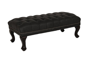 Chesterfield XL Lederhocker Aspire Deluxe Hocker Ottomane Salottini Sonderpreis