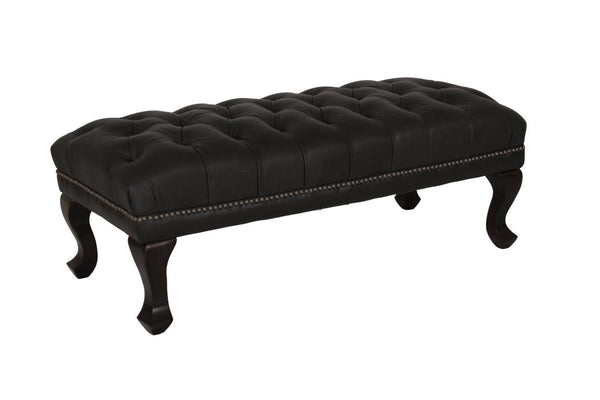 Chesterfield XL Lederhocker Aspire Deluxe Hocker Ottomane Salottini Sonderpreis