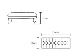 Chesterfield XL Lederhocker Aspire Deluxe Hocker Ottomane Salottini Sonderpreis