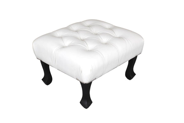 Chesterfield Lederhocker Greenfield Deluxe Hocker Ottomane Salottini Sonderpreis