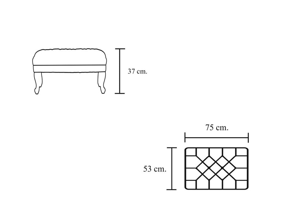Chesterfield Lederhocker Queen Anne Deluxe Hocker Ottomane Salottini Sonderpreis