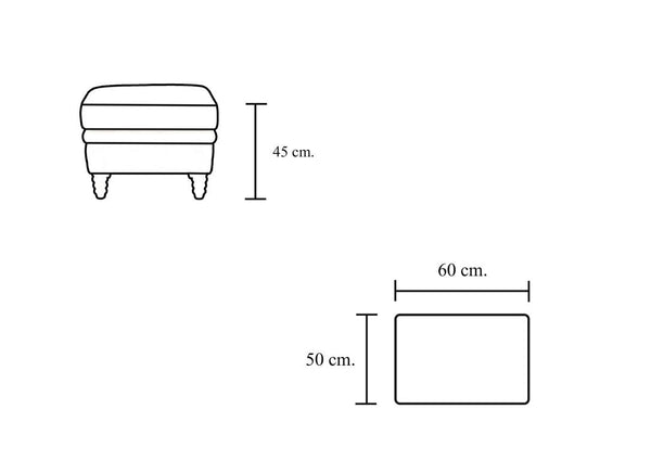 Chesterfield Lederhocker Waterloo Deluxe Hocker Ottomane Salottini Sonderpreis