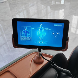 Luxus Relaxsessel 4D Massagesessel Sessel Luzern Salottini Neuste Generation! Schwarz-Holzoptik