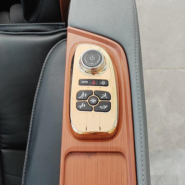 Luxus Relaxsessel 4D Massagesessel Sessel Luzern Salottini Neuste Generation! Schwarz-Holzoptik