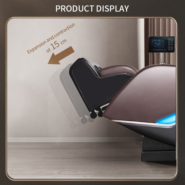 Relaxsessel Luxus 2D Massagesessel Sessel Modell Basel Salottini Neuste Generation! Braun
