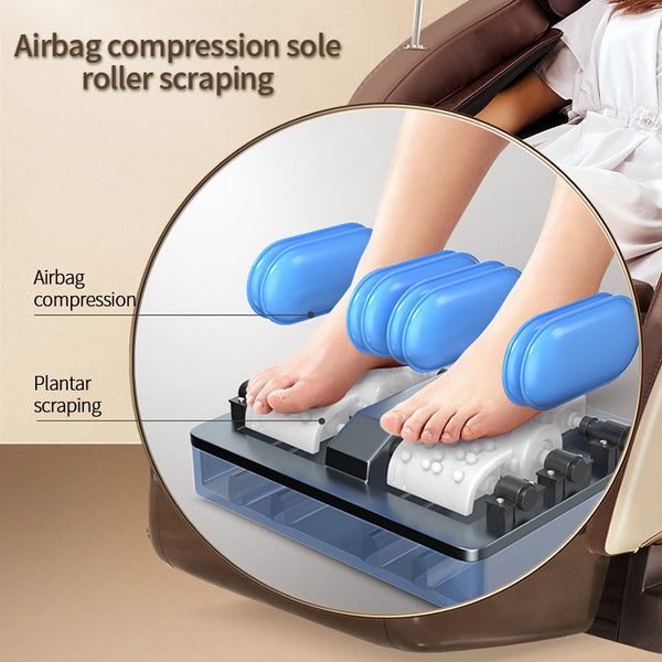 Relaxsessel Luxus 2D Massagesessel Sessel Modell Basel Salottini Neuste Generation! Braun