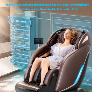 SOFORT LIEFERBAR Relaxsessel Basel Massagesessel 2D Sessel Wärmefunktion Braun