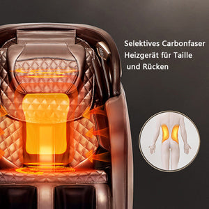 SOFORT LIEFERBAR Relaxsessel Basel Massagesessel 2D Sessel Wärmefunktion Braun