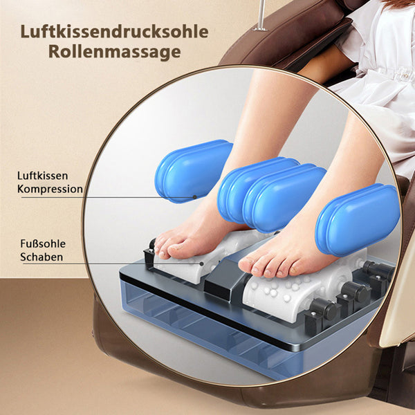 SOFORT LIEFERBAR Relaxsessel Basel Massagesessel 2D Sessel Wärmefunktion Braun