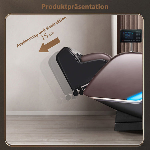 SOFORT LIEFERBAR Relaxsessel Basel Massagesessel 2D Sessel Wärmefunktion Braun