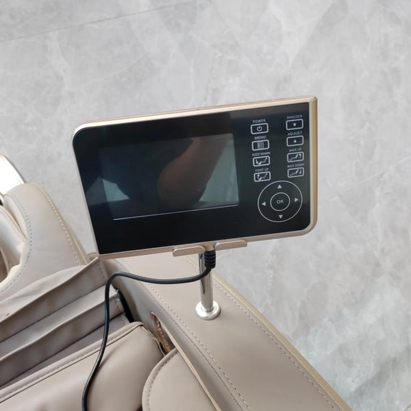 Goldfarbener Relaxsessel 2D Massagesessel Sessel Modell Bern Neuste Generation! SONDERPREIS!