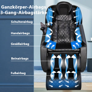 Edler Relaxsessel Massagesessel Biel Sessel Salottini Sonderpreis schwarz