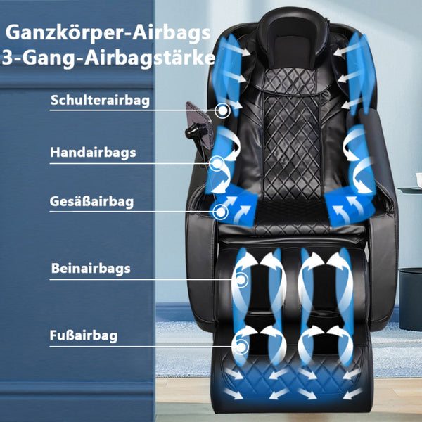 Edler Relaxsessel Massagesessel Biel Sessel Salottini Sonderpreis schwarz