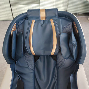 Luxus Relaxsessel Massagesessel 2D Sessel Modell Genf Salottini Neuste Generation! Blau