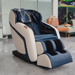 Luxus Relaxsessel Massagesessel 2D Sessel Modell Genf Salottini Neuste Generation! Blau