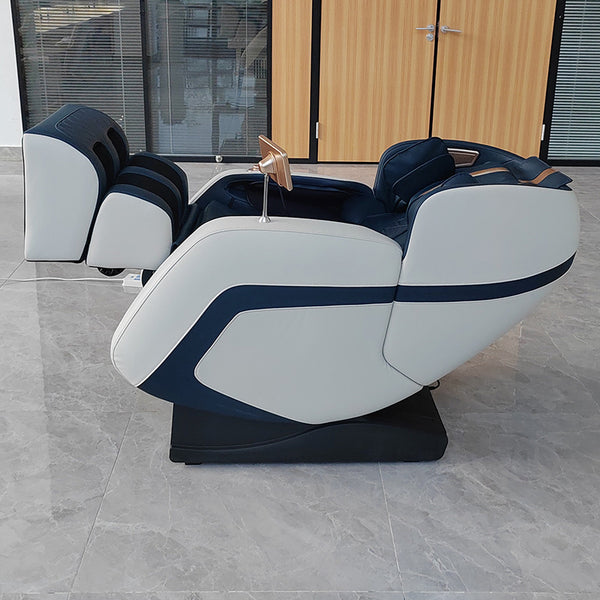 Luxus Relaxsessel Massagesessel 2D Sessel Modell Genf Salottini Neuste Generation! Blau