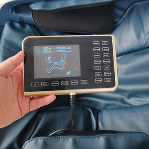 Luxus Relaxsessel Massagesessel 2D Sessel Modell Genf Salottini Neuste Generation! Blau