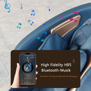 SOFORT LIEFERBAR Relaxsessel Massagesessel 2D Sessel Genf Neuste Generation! Blau