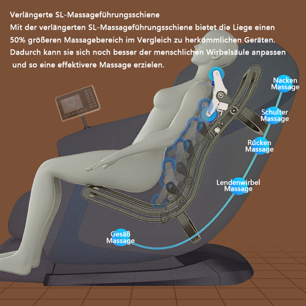 SOFORT LIEFERBAR Relaxsessel Massagesessel 2D Sessel Genf Neuste Generation! Blau