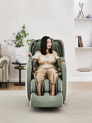 Designer Relaxsessel Massagesessel 2D Sessel Modell Genf Salottini Neuste Generation! Grün