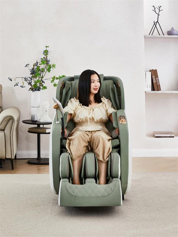 Designer Relaxsessel Massagesessel 2D Sessel Modell Genf Salottini Neuste Generation! Grün