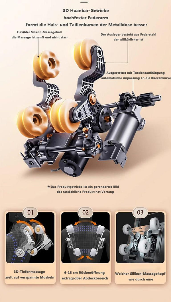 Edler 3D Massagesessel Sessel "Lancy" Relaxsessel Salottini Neuste Generation! Schwarz