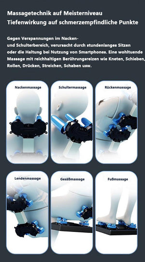 Traum 3D Massagesessel Sessel "Lancy" Relaxsessel Salottini Neuste Generation! Weiß