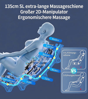 Relaxsessel Massagesessel Locarno MIT Münzeinwurf (u.a. Gewerbe) 2D Sessel Schwarz