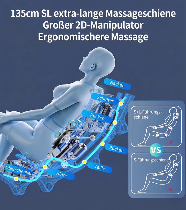Relaxsessel Massagesessel Locarno MIT Münzeinwurf (u.a. Gewerbe) 2D Sessel Schwarz