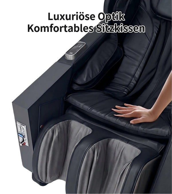 Relaxsessel Massagesessel Locarno MIT Münzeinwurf (u.a. Gewerbe) 2D Sessel Schwarz
