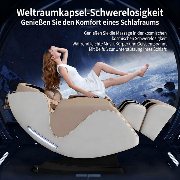 Edler Relaxsessel Massagesessel Lugano Sessel Salottini Sonderpreis beige