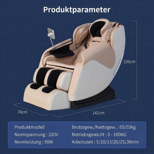 Edler Relaxsessel Massagesessel Lugano Sessel Salottini Sonderpreis beige