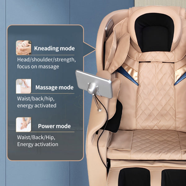 Edler Relaxsessel Massagesessel Lugano Sessel Salottini Sonderpreis beige