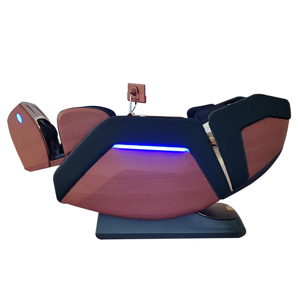 Luxus Relaxsessel 4D Massagesessel Sessel Luzern Salottini Neuste Generation! Schwarz-Holzoptik