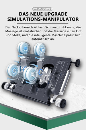 Designer Relaxsessel 2D Massagesessel Sessel Modell Sion Salottini Neuste Generation! Grün