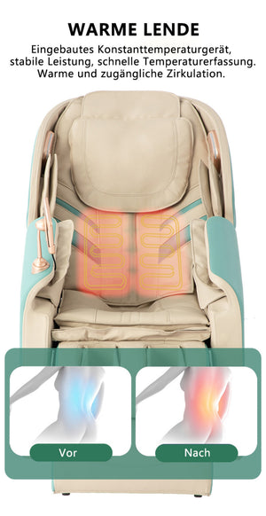 Designer Relaxsessel 2D Massagesessel Sessel Modell Sion Salottini Neuste Generation! Grün