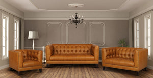 Chesterfield Vintage Maxim Deluxe Sofagarnitur (3/2/1 oder 3/1/1) Ledergarnitur Salottini