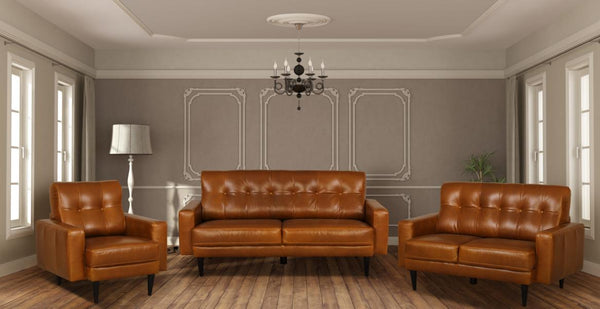 Chesterfield Vintage Mersey Deluxe Sofagarnitur (3/2/1 oder 3/1/1) Ledergarnitur Salottini