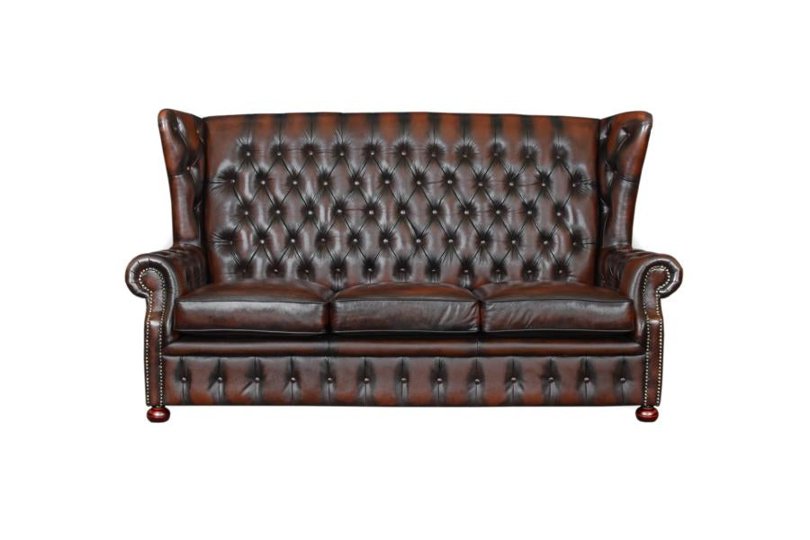XL Sofa Chesterfield 3-Sitzer Couch Nora Deluxe Ledersofa Salottini