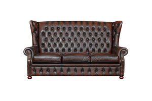 XL Sofa Chesterfield 3-Sitzer Couch Nora Deluxe Ledersofa Salottini