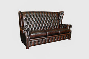 XL Sofa Chesterfield 3-Sitzer Couch Nora Deluxe Ledersofa Salottini