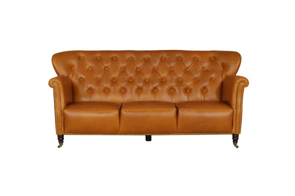 Chesterfield Vintage Petrina Deluxe Sofagarnitur (3/2/1 oder 3/1/1) Ledergarnitur Salottini (Rollen)