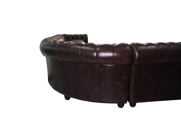 XL Chesterfield Wohnlandschaft Ecksofa Arsenal Leder Eckcouch Salottini Sonderpreis