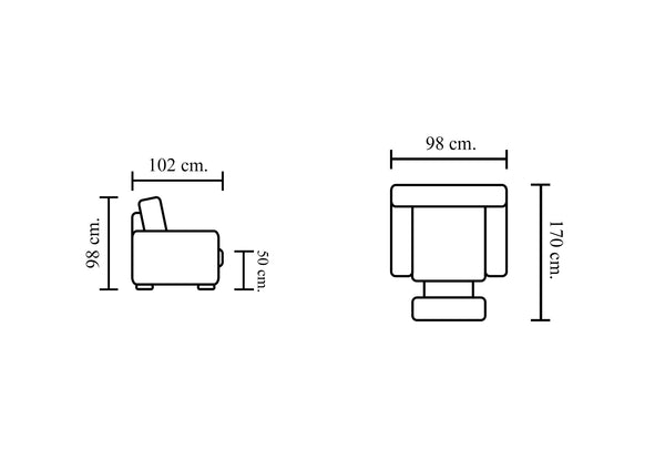 Klassischer Sessel Asset Deluxe Recliner Ledersessel Relaxsessel mit Motor Salottini